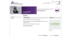 Desktop Screenshot of formulastudent.hs-weingarten.de